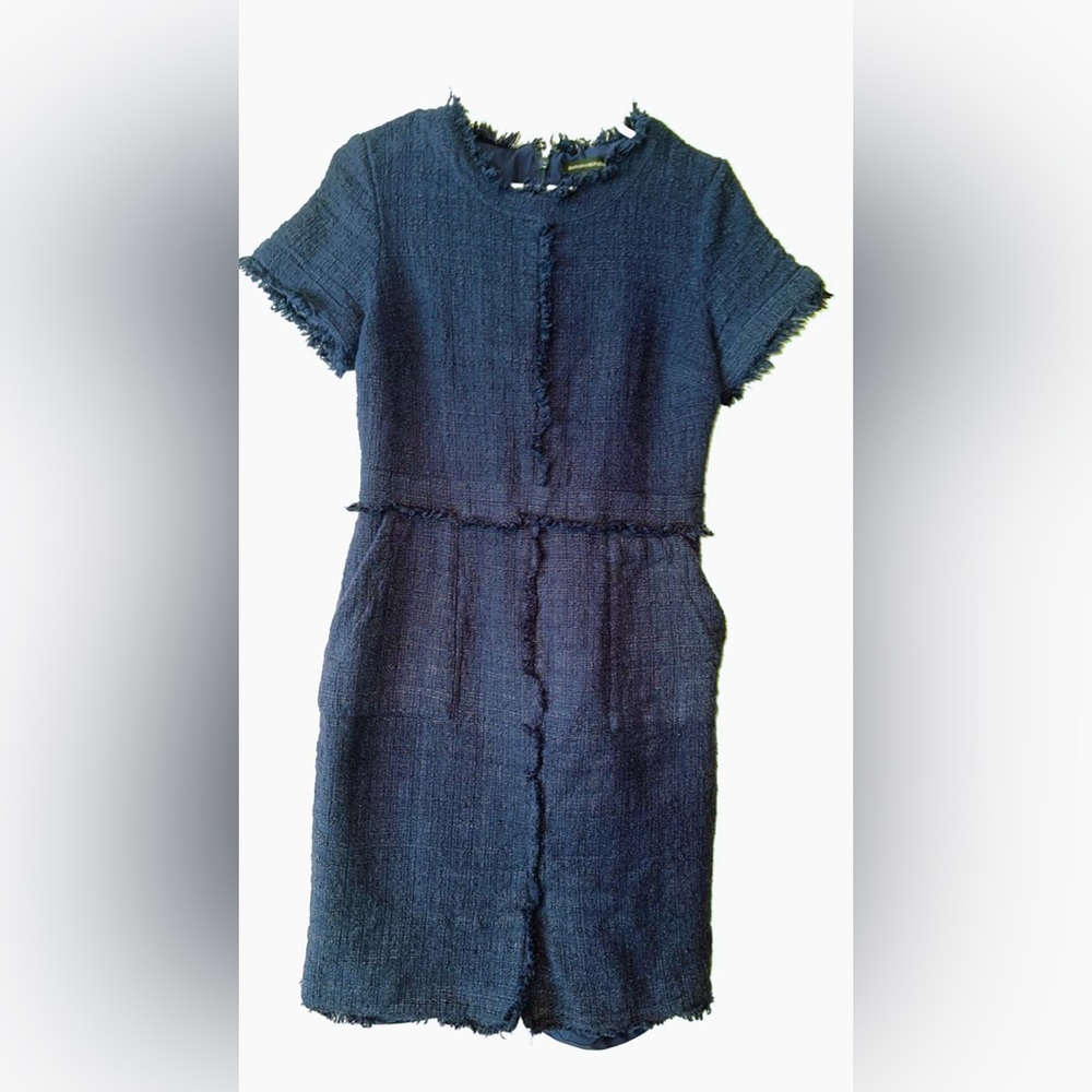 Banana Republic Dark Blue Tweed Mini Dress